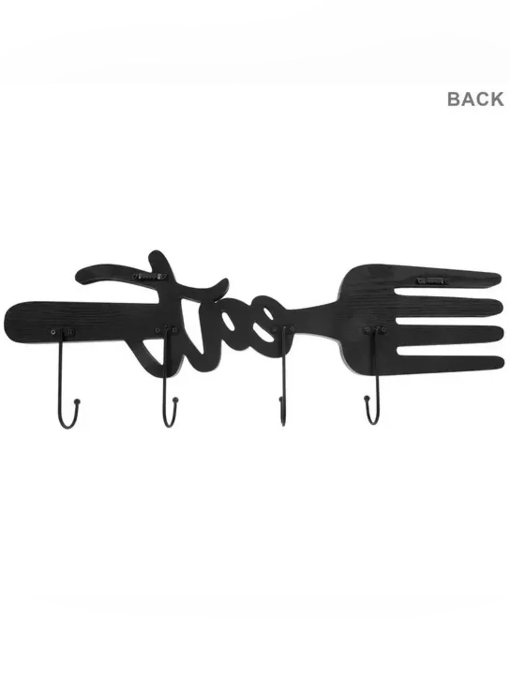 Eat Fork Wall Decor With Hooks